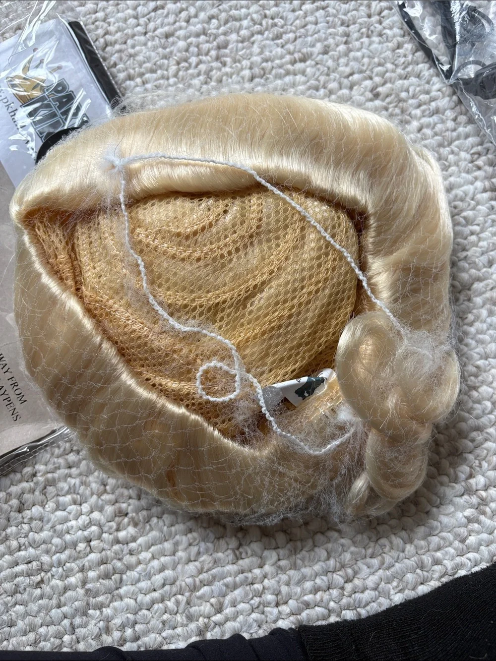 Blonde Diva Wig with Headset
